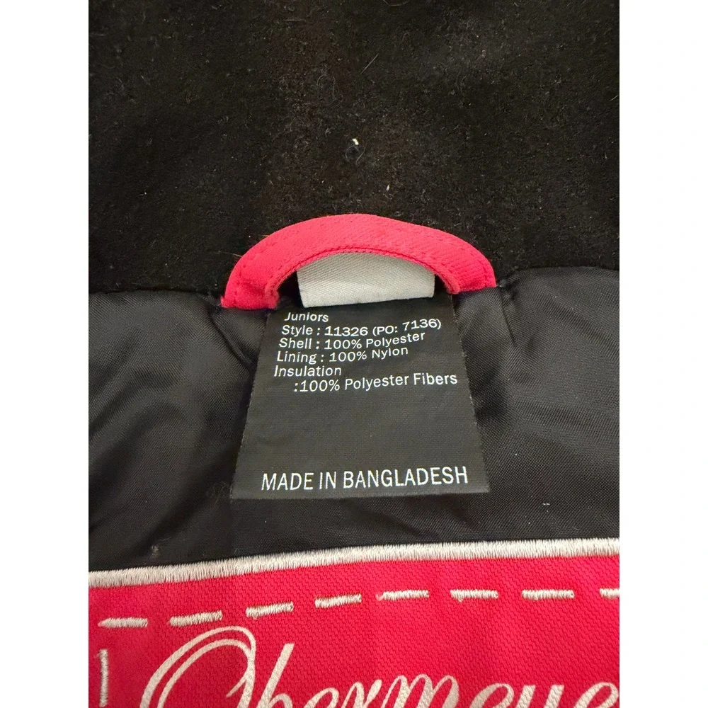 Obermeyer Juniors 16 Insulated Ski Jacket Black Neon‎ Stripe Retro Style 11326